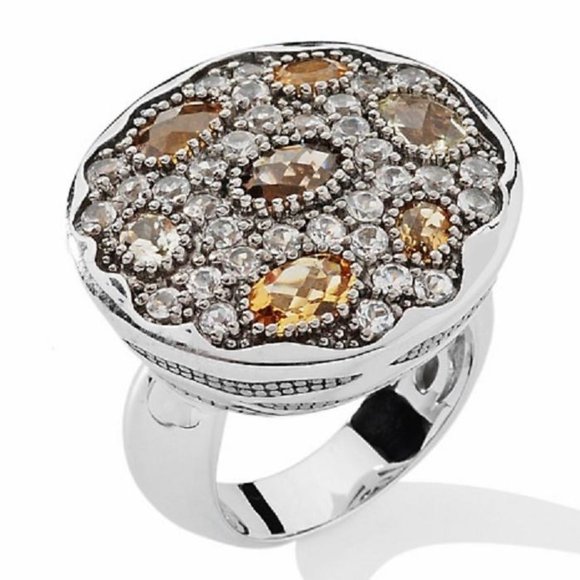 Sima K 3.07ct Shades of Quartz "Grecian" Ring - Picture 8 of 8